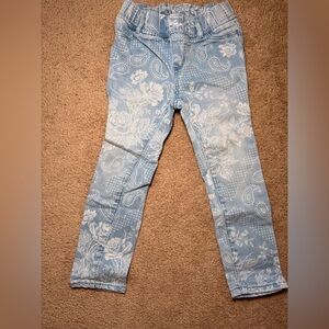 GAP JEGGING Floral Patterned Blue Jeans